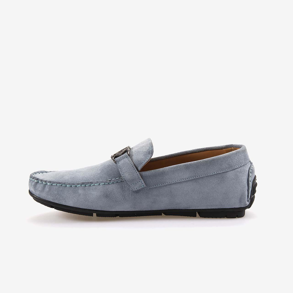 Mocassini  Tokalı Erkek Buz Mavi Loafer Ayakkabı