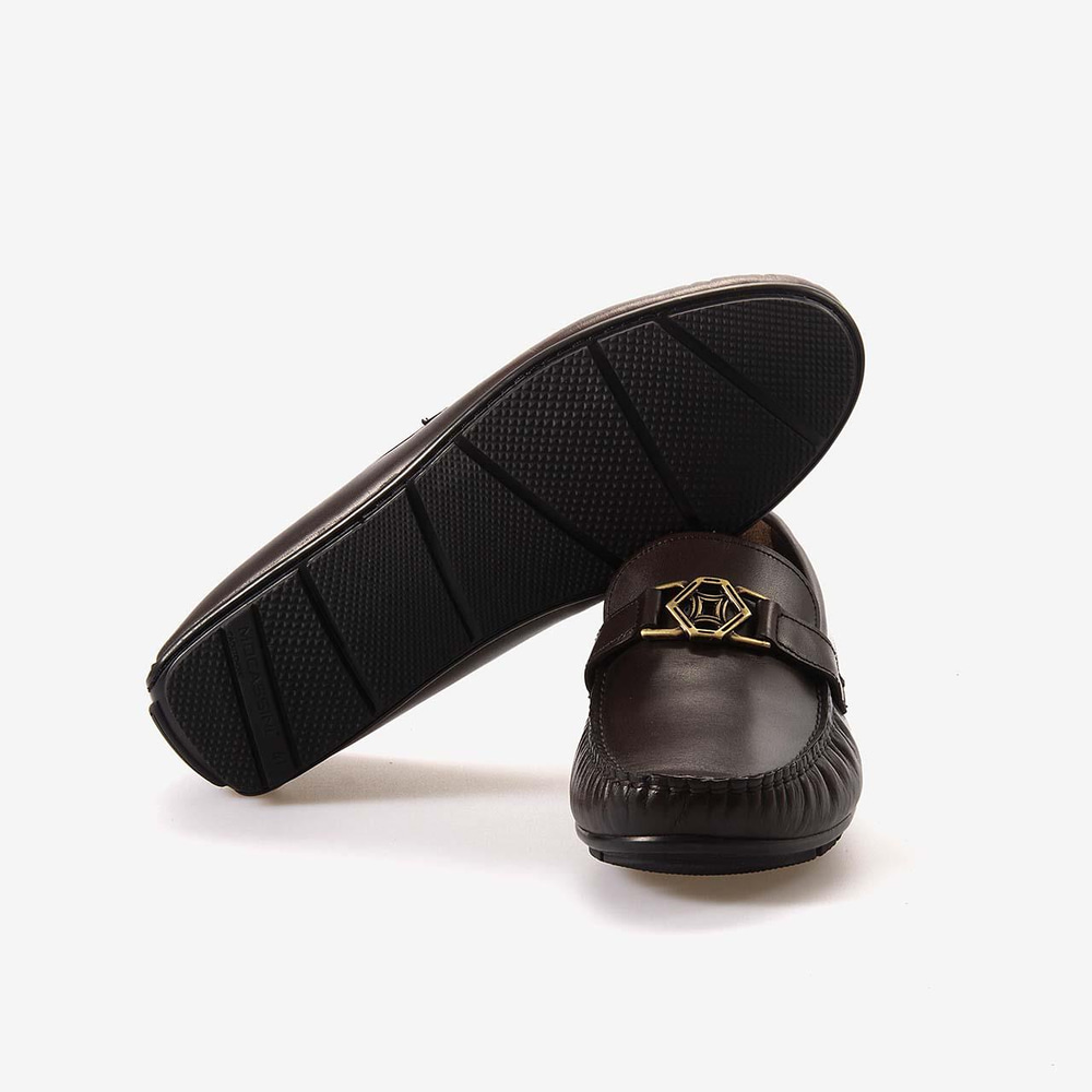 Mocassini  Tokalı Erkek Kahverengi Loafer Ayakkabı