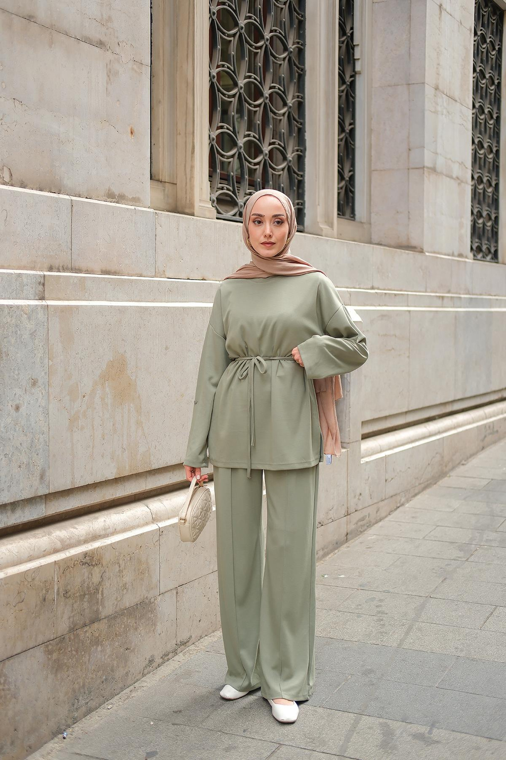 Bel Bağlamalı İkili Takım Yeşil