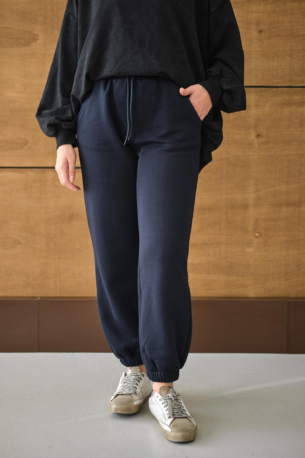 Beli Lastikli Eşofman Lacivert