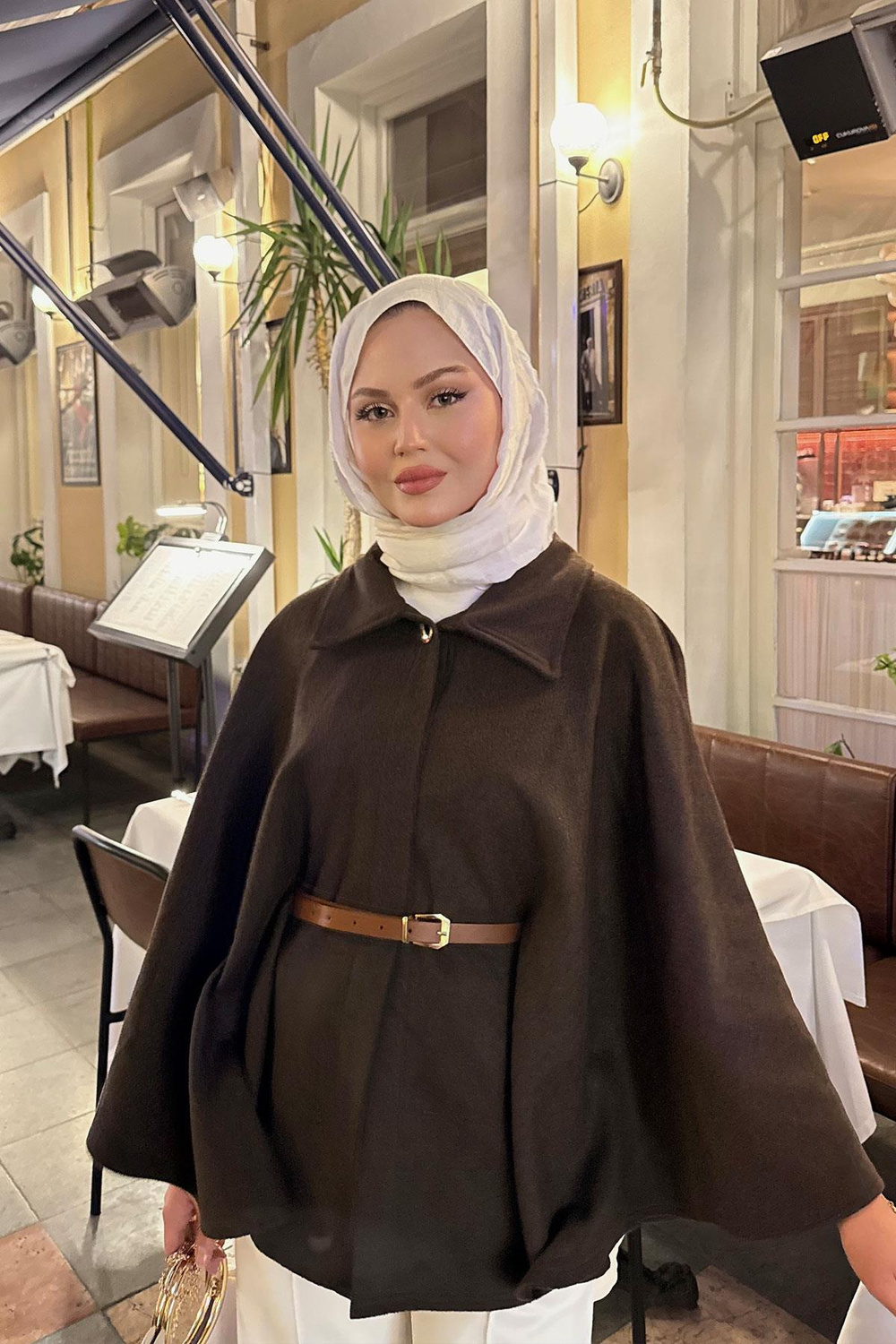 Kemer Detaylı Panço Kahverengi