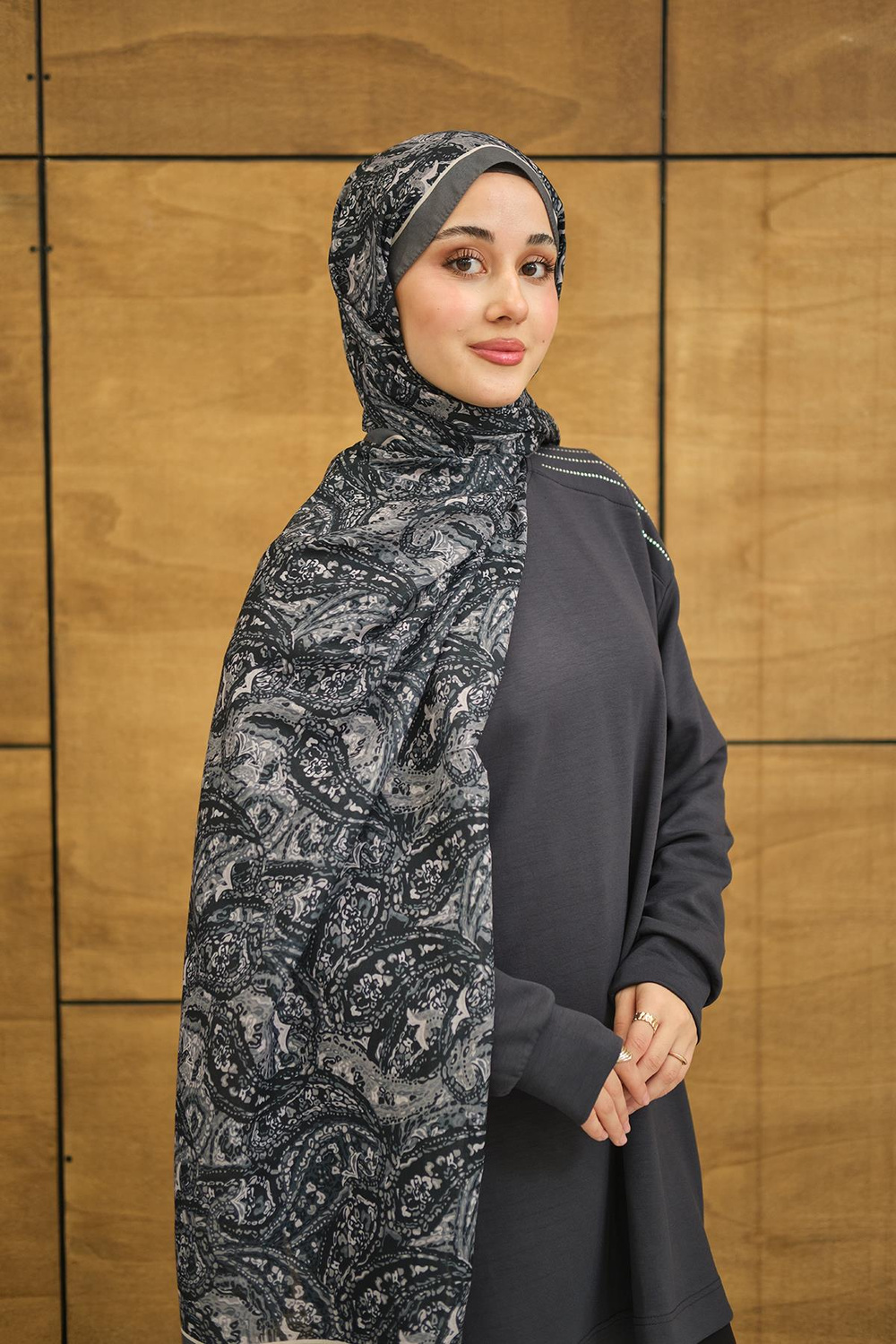 New Bahar Soft Şal Siyah