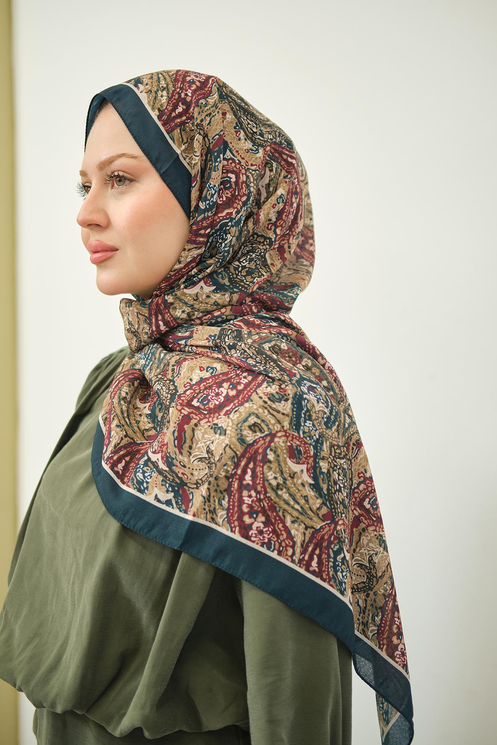 New Bahar Soft Şal Zümrüt Yeşil