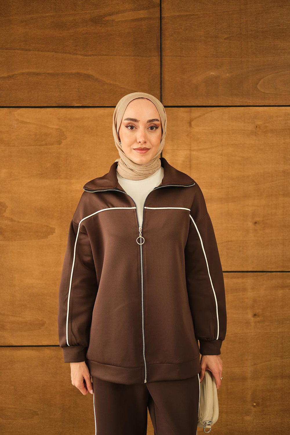 Robası Biyeli Takım Kahverengi