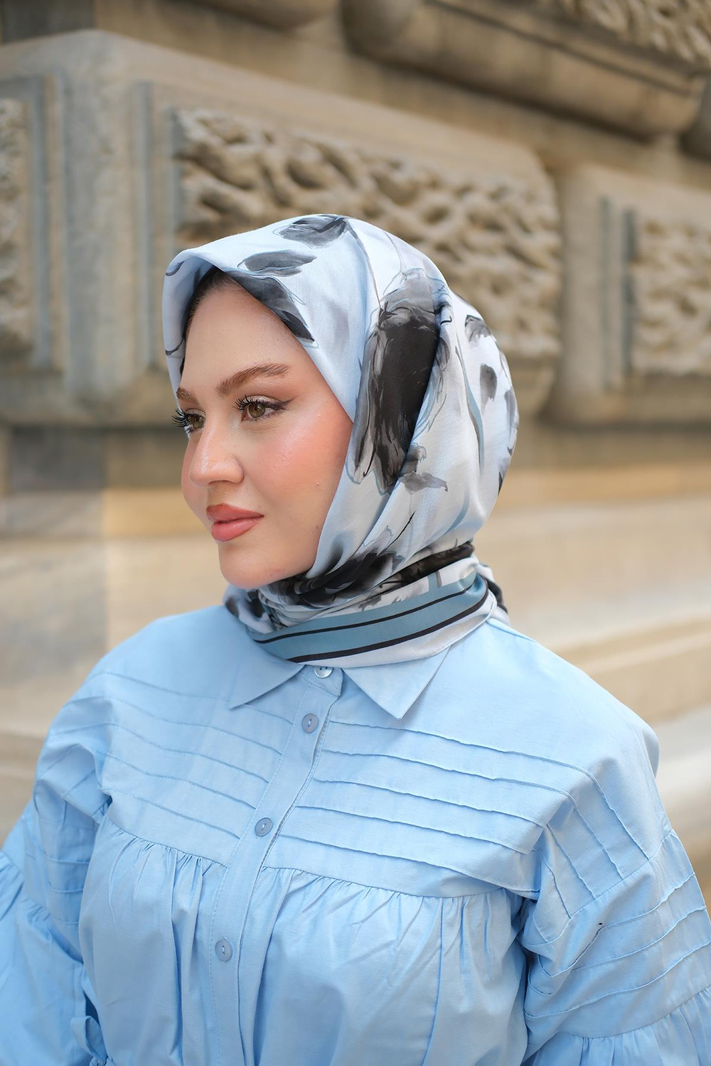Soft Eşarp  Turkuaz