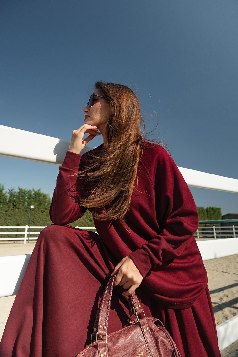 Yarasa Kol İkili Takım Bordo