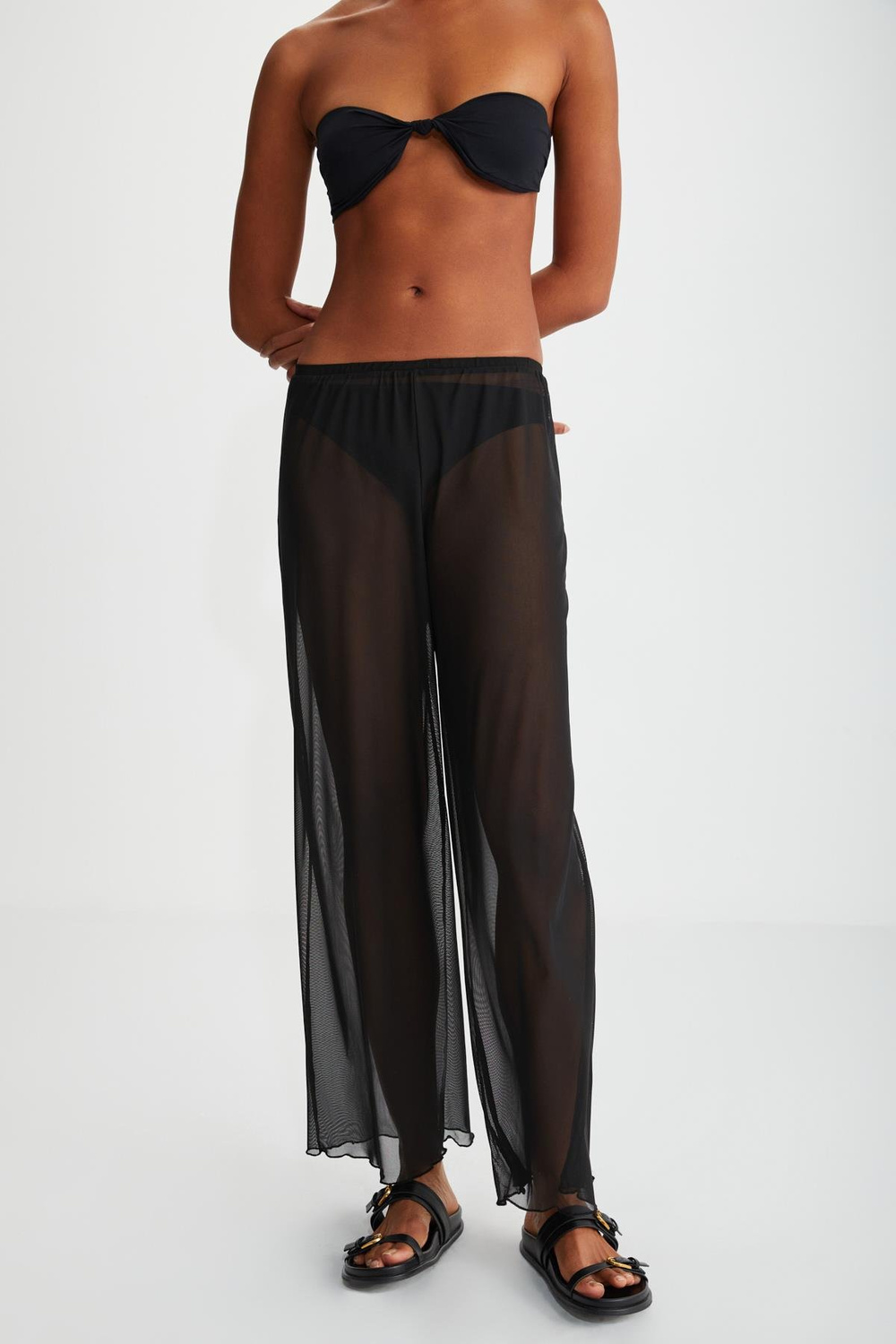 ARISTA  Relaxed Siyah Tekli Pantolon