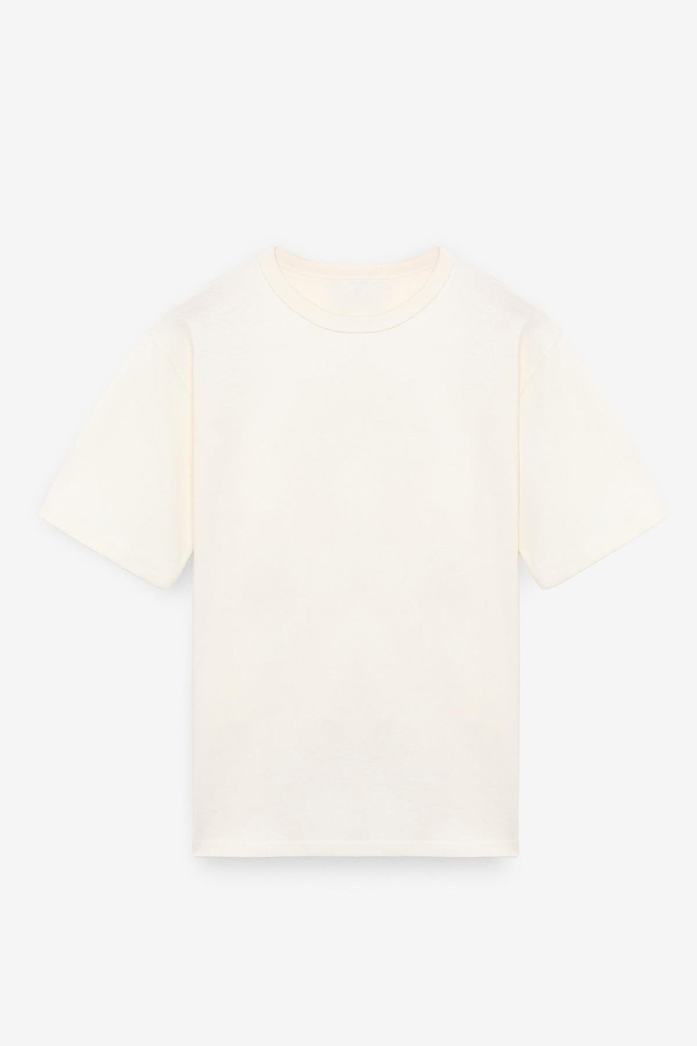 CATWALK Erkek %100 Pamuk Regular Fit Ekru T-Shirt