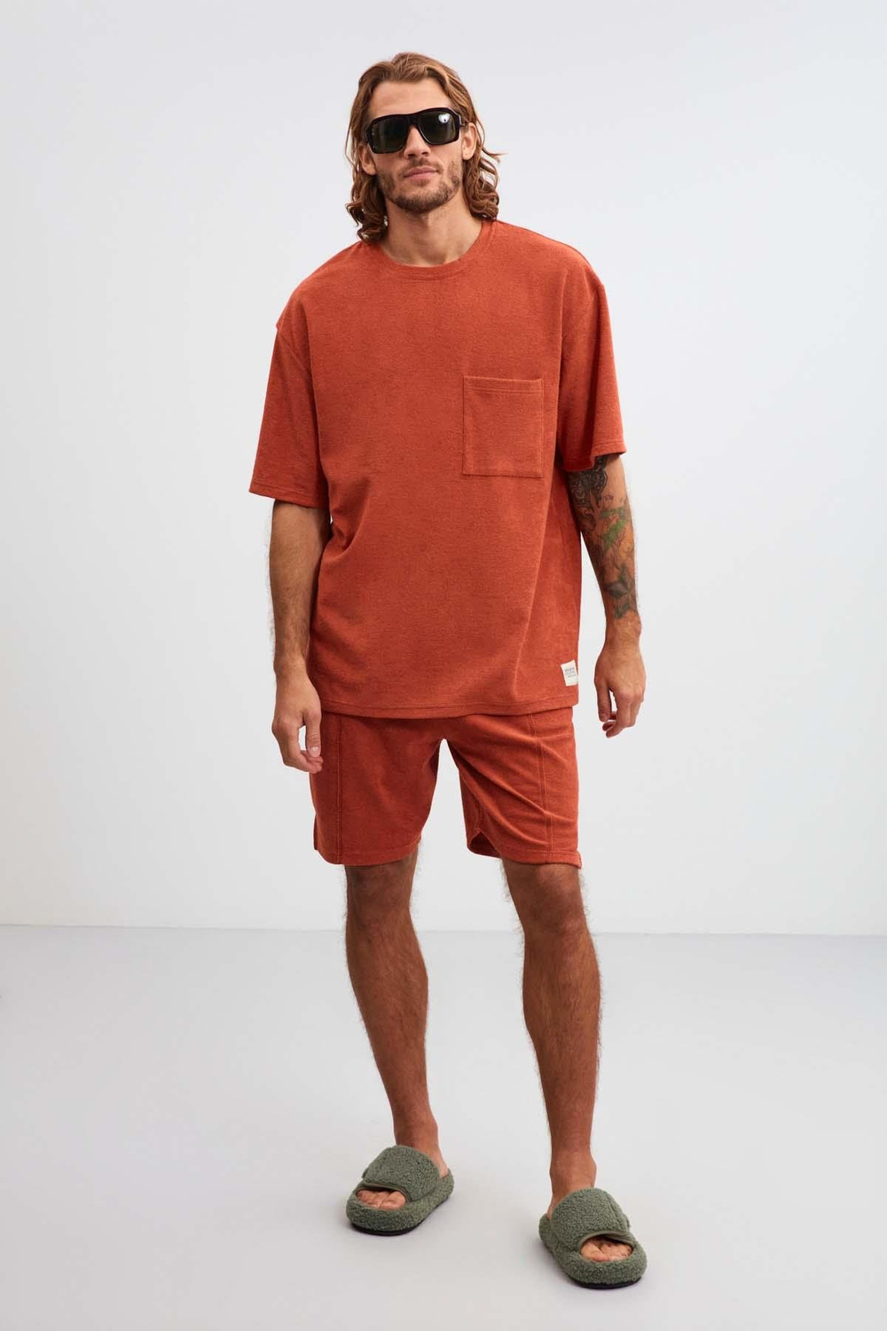 DELTA Relaxed Relaxed Kiremit Rengi  Şort