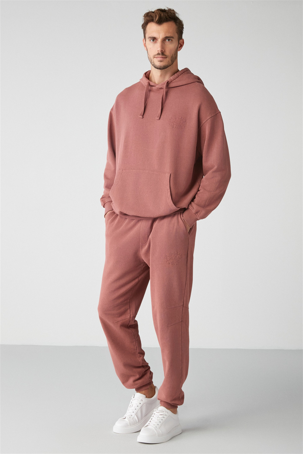 FELIX Örme Regular Bordo  Eşofman Altı