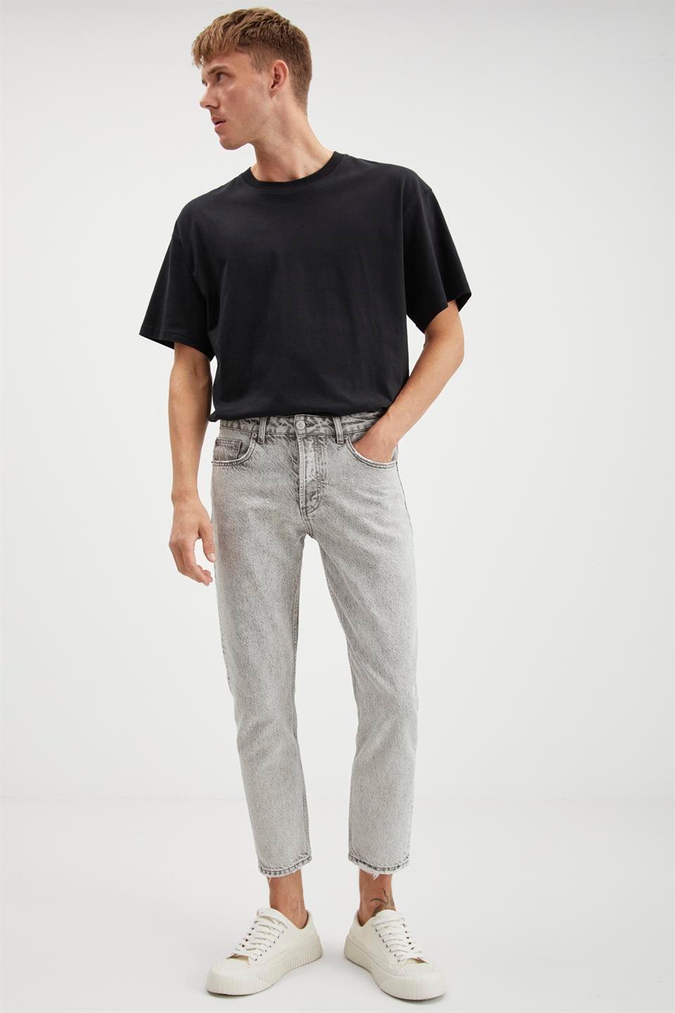 GILBERTO  Regular Açık Gri Tekli Jeans