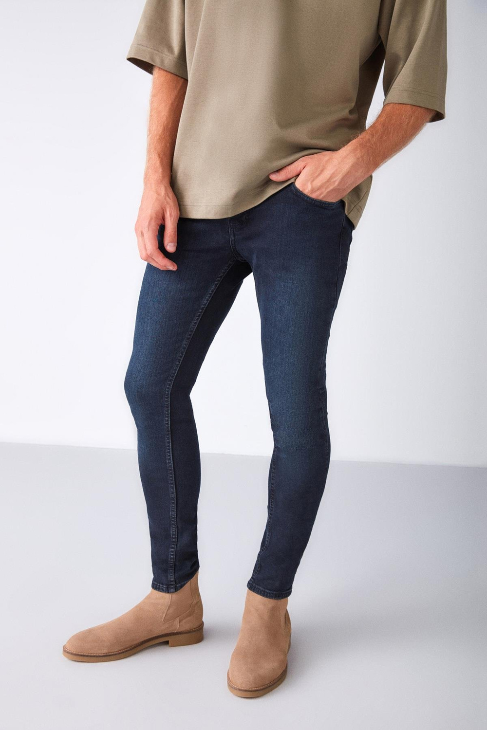 JOHEN Relaxed Skinny Lacivert  Jeans