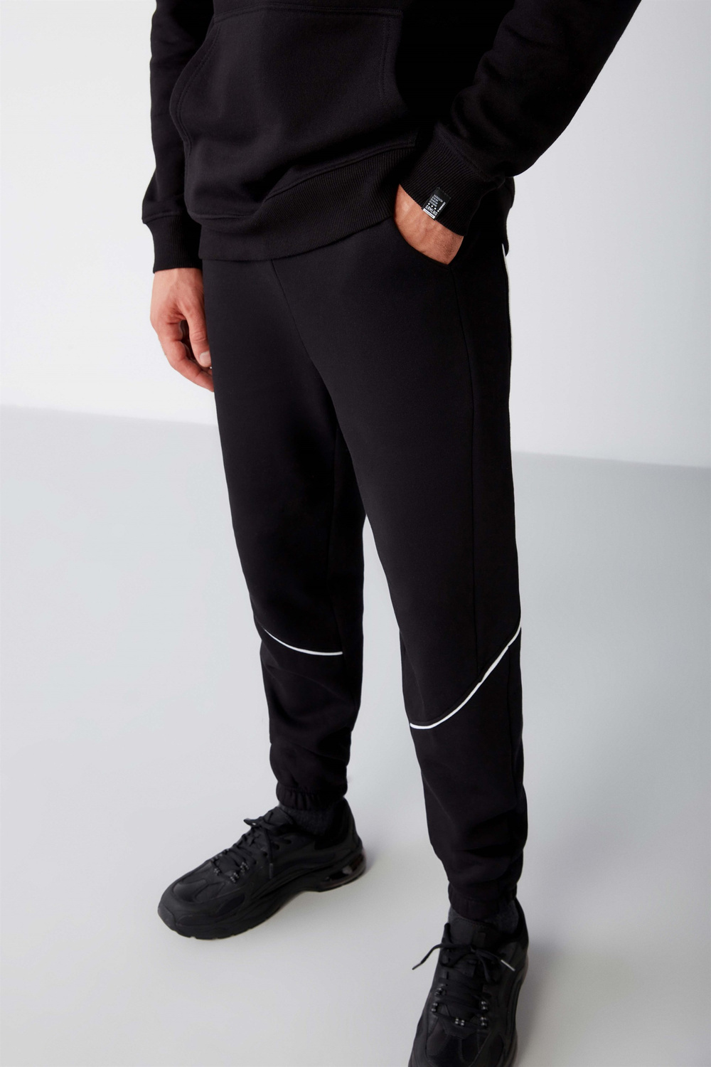 ORSON Örme Regular Siyah  Eşofman Altı