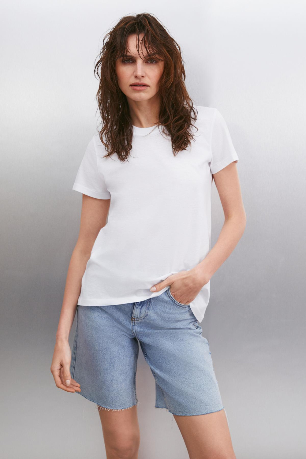 SAMANTHA Basic Comfort Beyaz  T-Shirt