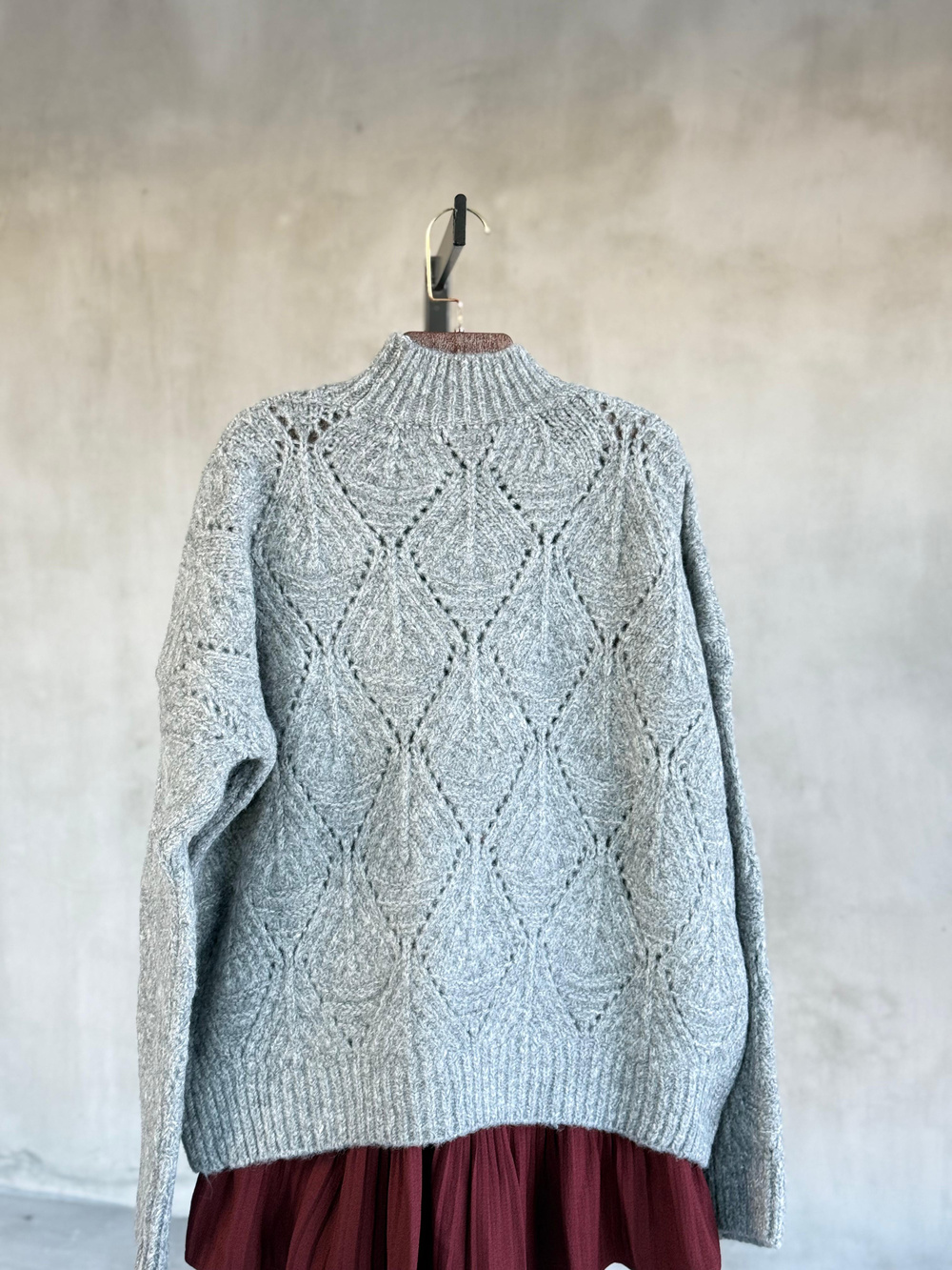 Angora Desenli Kazak (Antrasit)