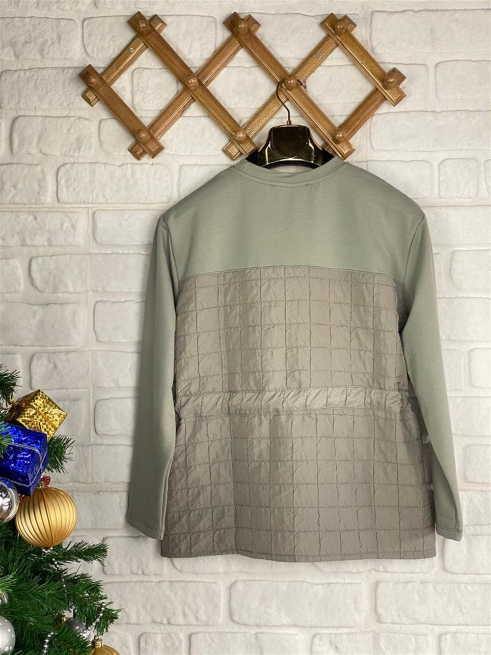 Belden Büzgülü Sweat (Mint)