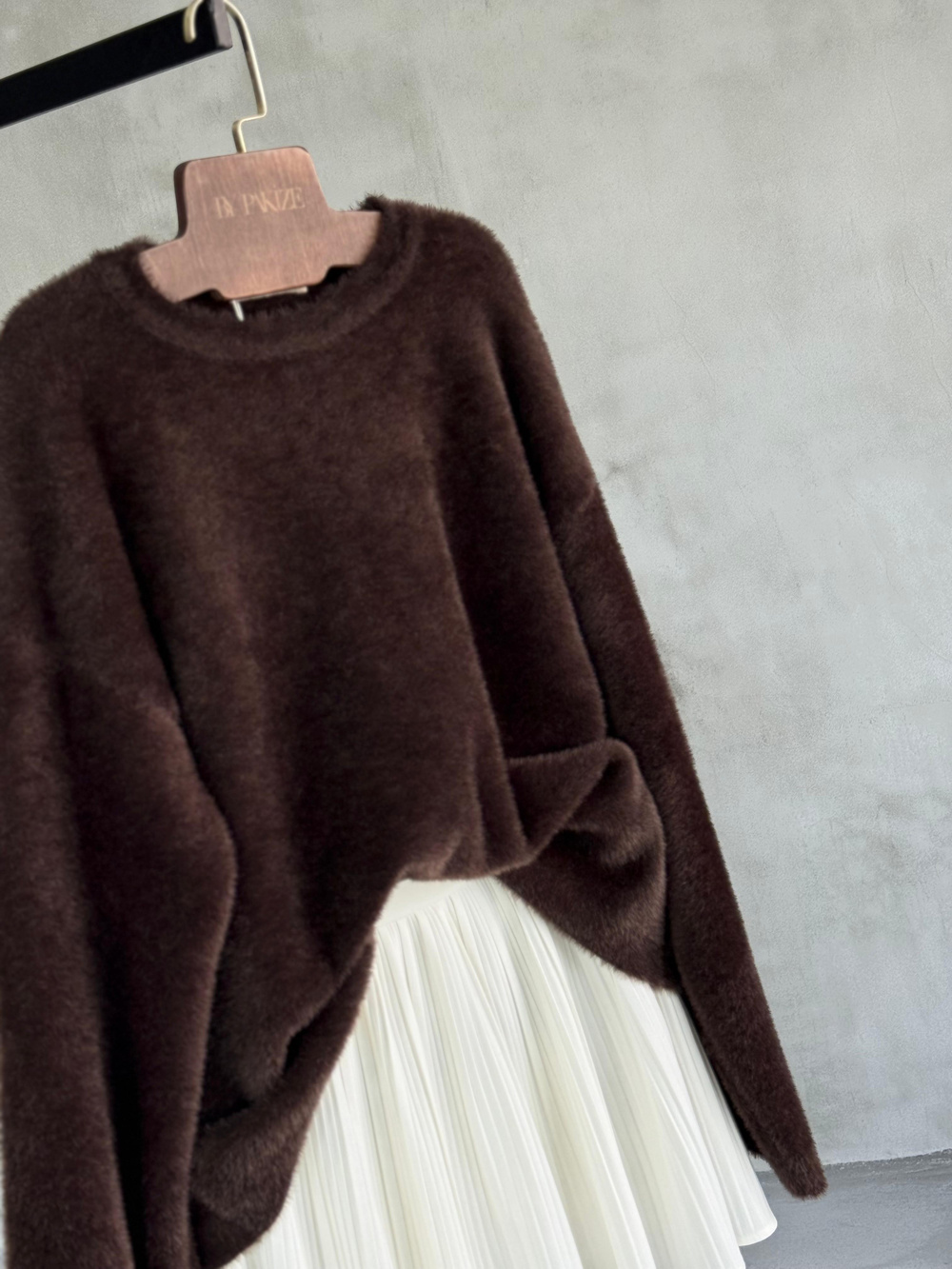 Premium Kalite Angora Kazak (Kahve)
