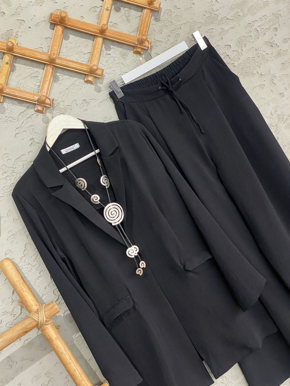 Blazer Ceketli Aerobin Kumaş Takım