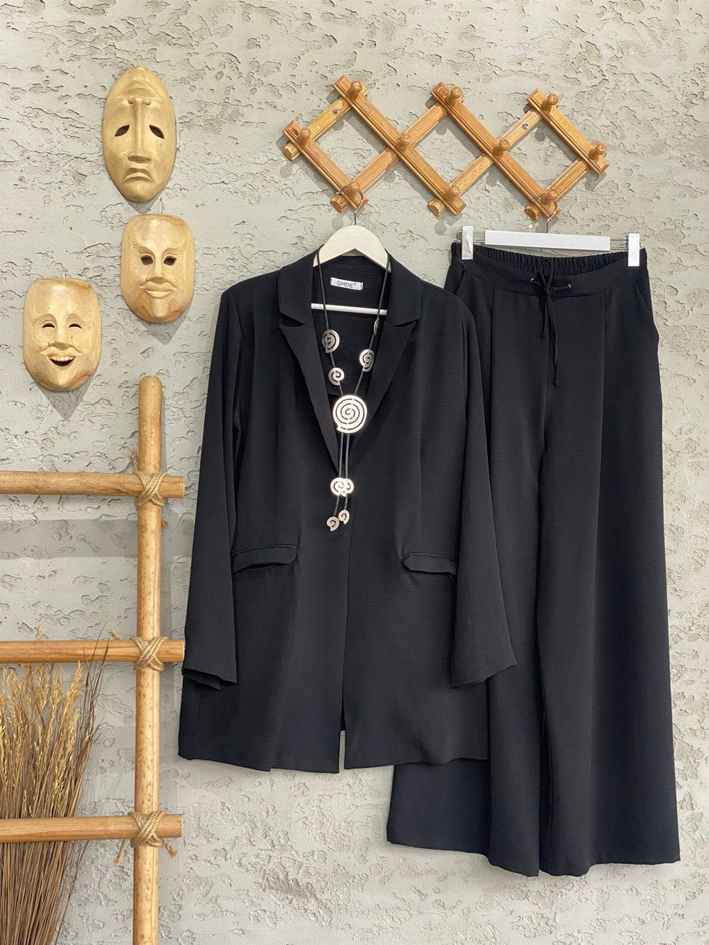 Blazer Ceketli Aerobin Kumaş Takım