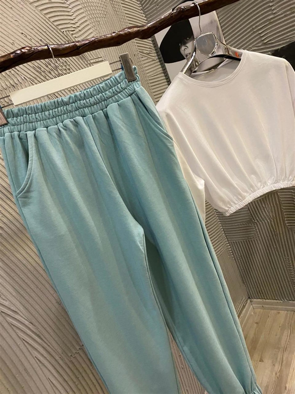 Boyfriend Model Yazlık Penye Tok Kumaş Eşofman Pantolon (MİNT)