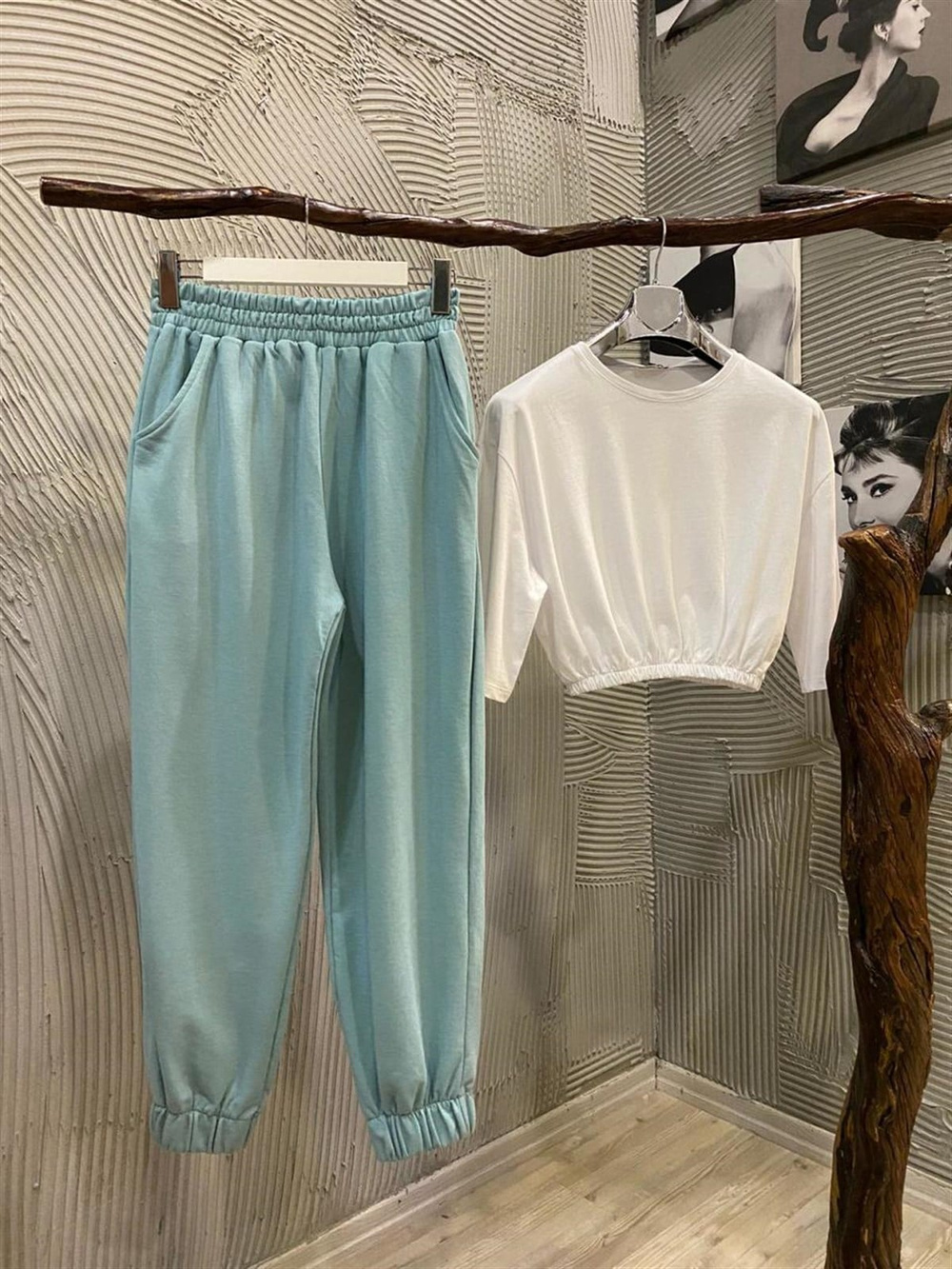 Boyfriend Model Yazlık Penye Tok Kumaş Eşofman Pantolon (MİNT)