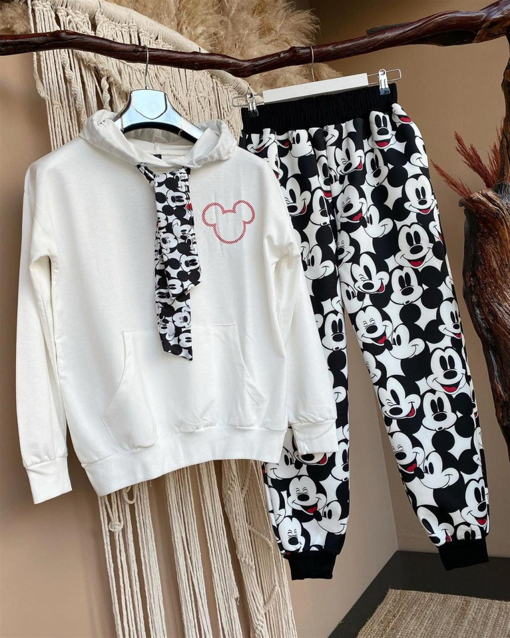 Kapşonlu Mickey Sweat