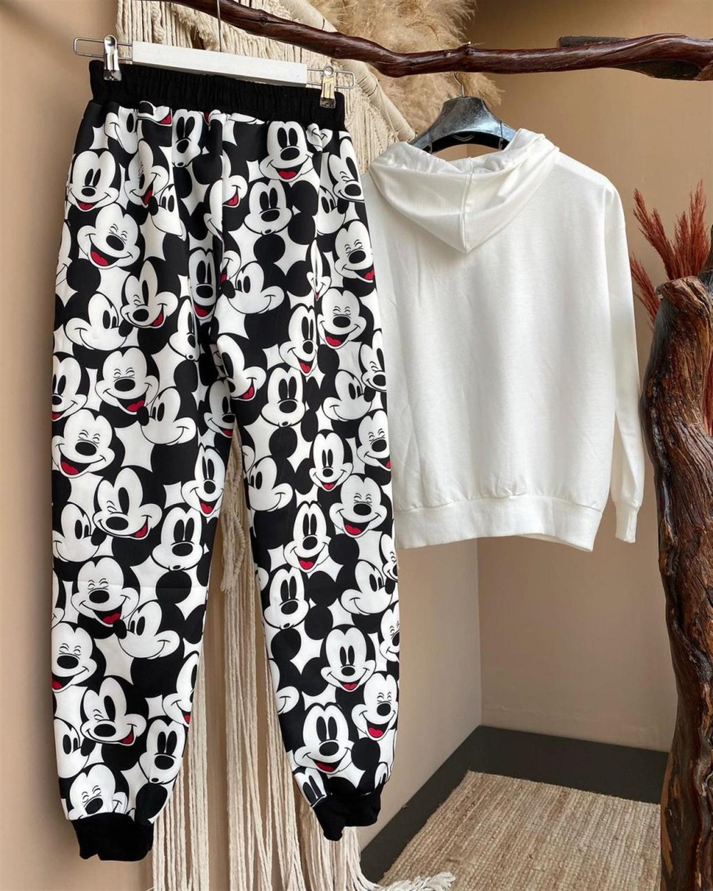 Kapşonlu Mickey Sweat