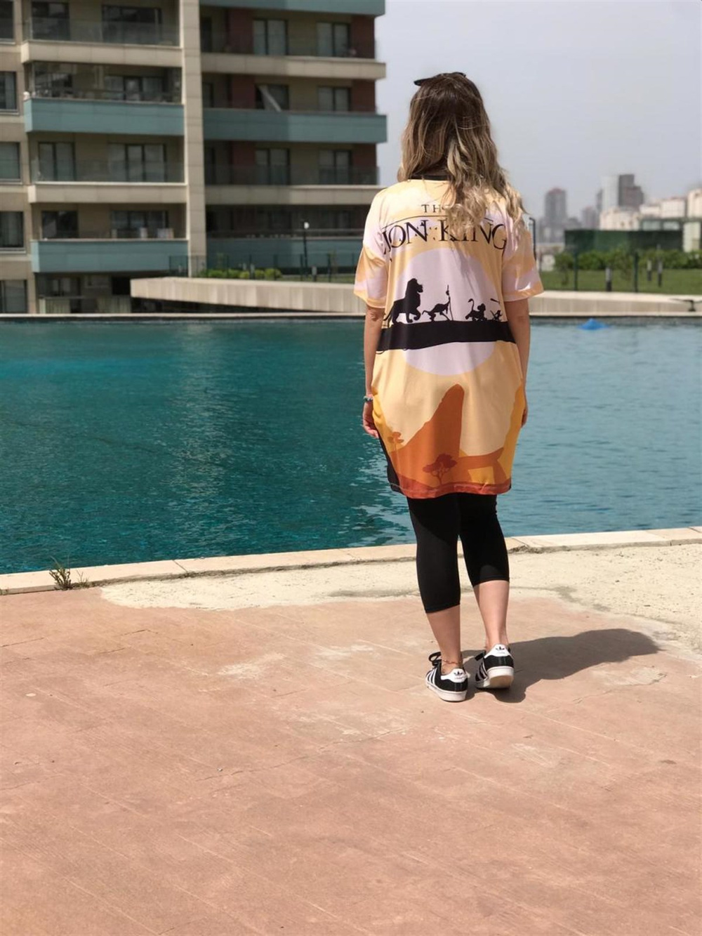 Lion King Desenli Tunik Elbise