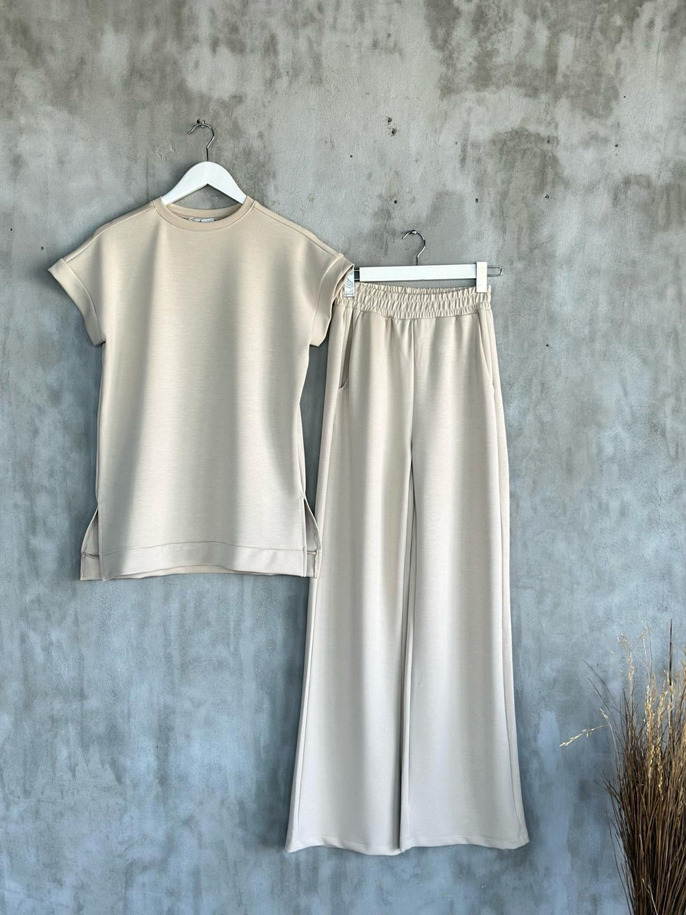 Oysho Kumaş Basic Model Takım (Bej)