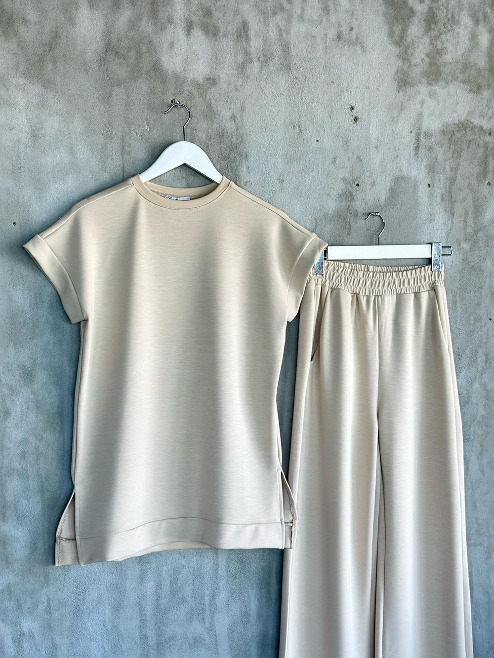 Oysho Kumaş Basic Model Takım (Bej)