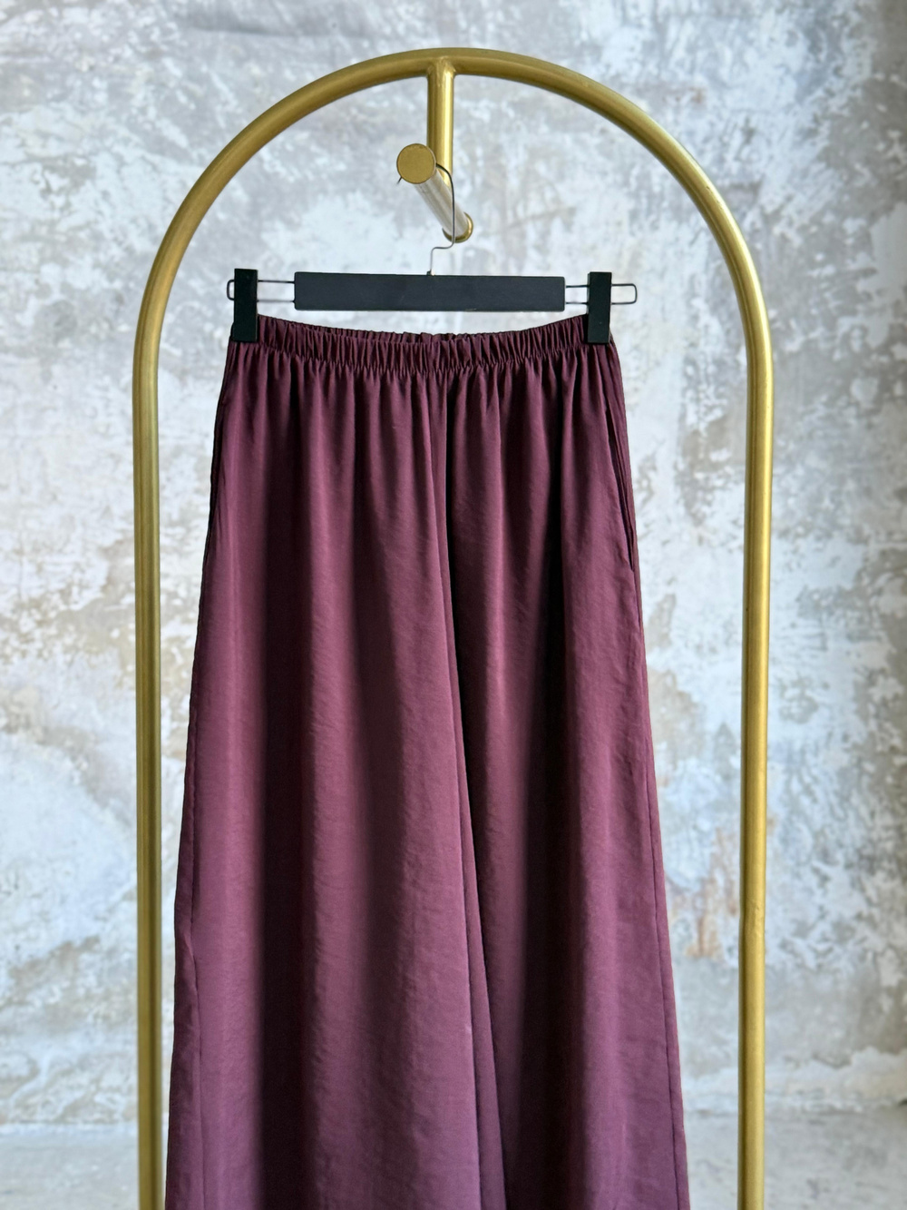 Premium Kalite Tensel Kumaş Pantolon (Mürdüm)