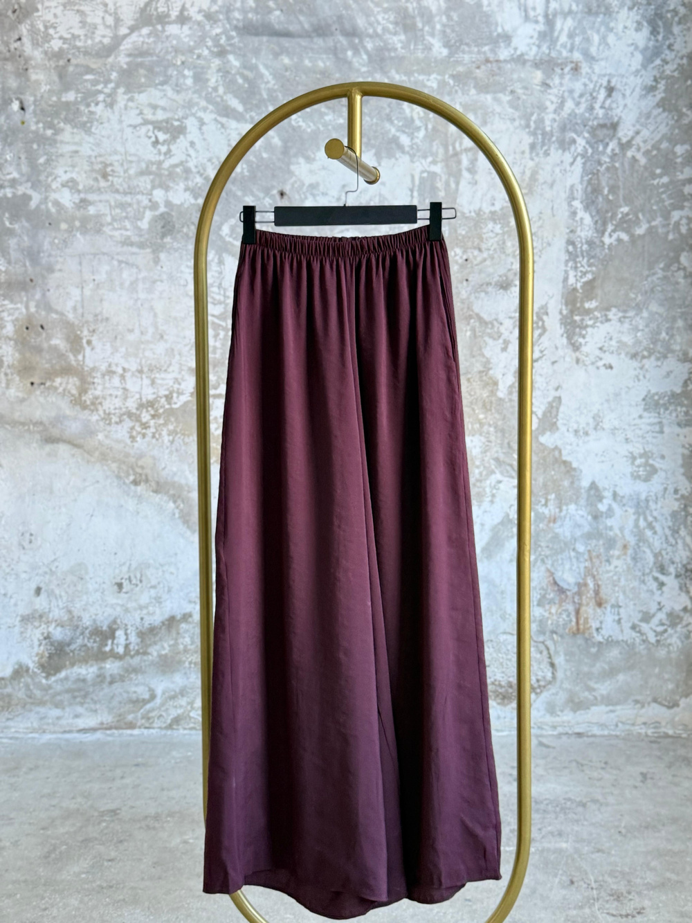Premium Kalite Tensel Kumaş Pantolon (Mürdüm)