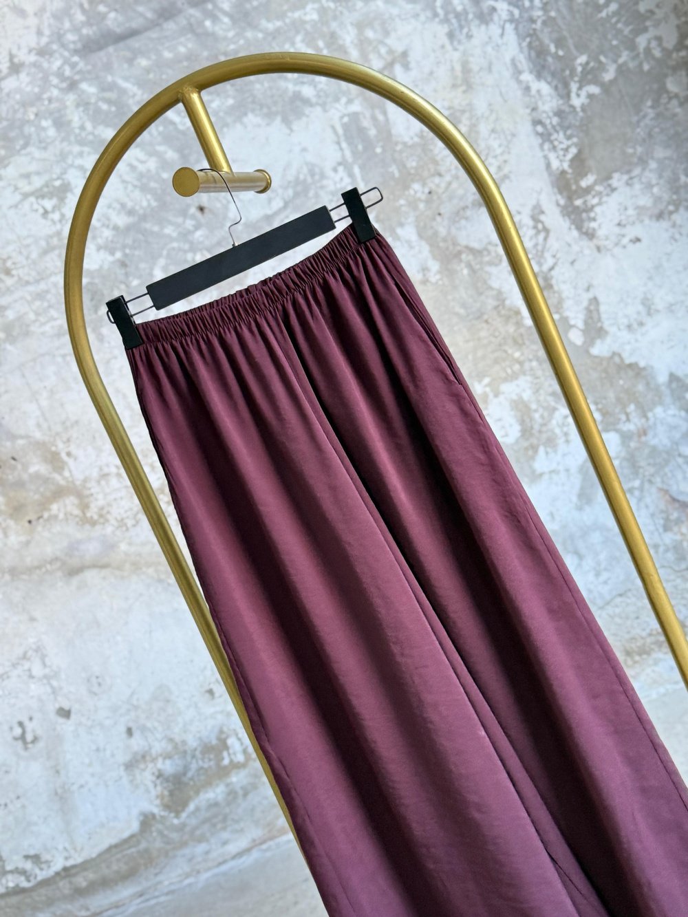 Premium Kalite Tensel Kumaş Pantolon (Mürdüm)