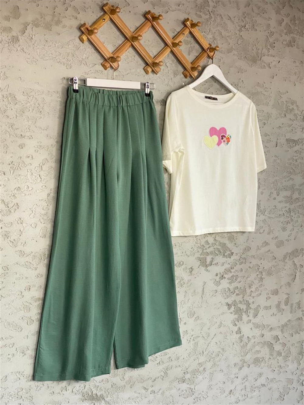 Salaş Etek Pantolon (Yeşil)