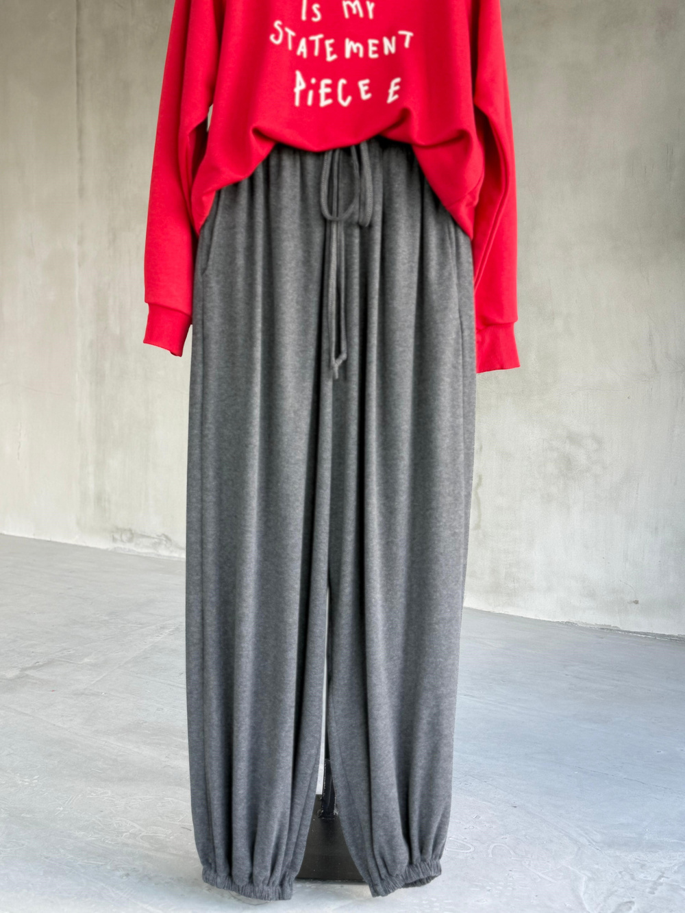Salaş Kesim Jogger Pantolon (Antrasit)