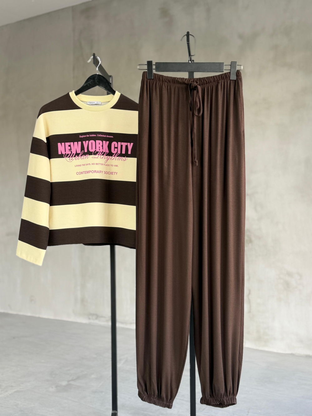 Salaş Kesim Jogger Pantolon (Kahve)