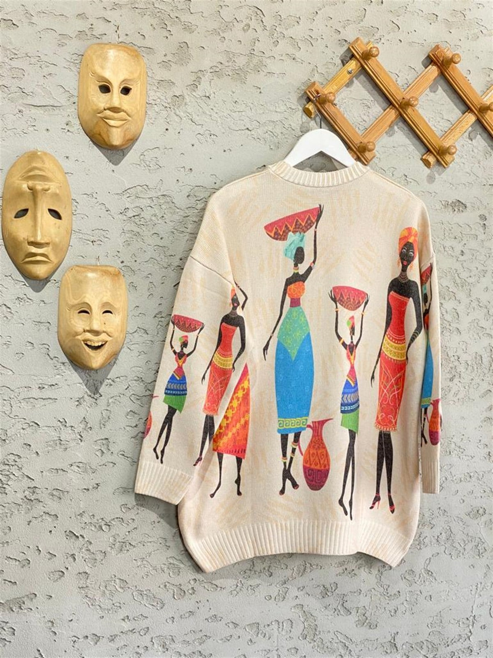 Tasarım Model Tunik Kazak (Bej)