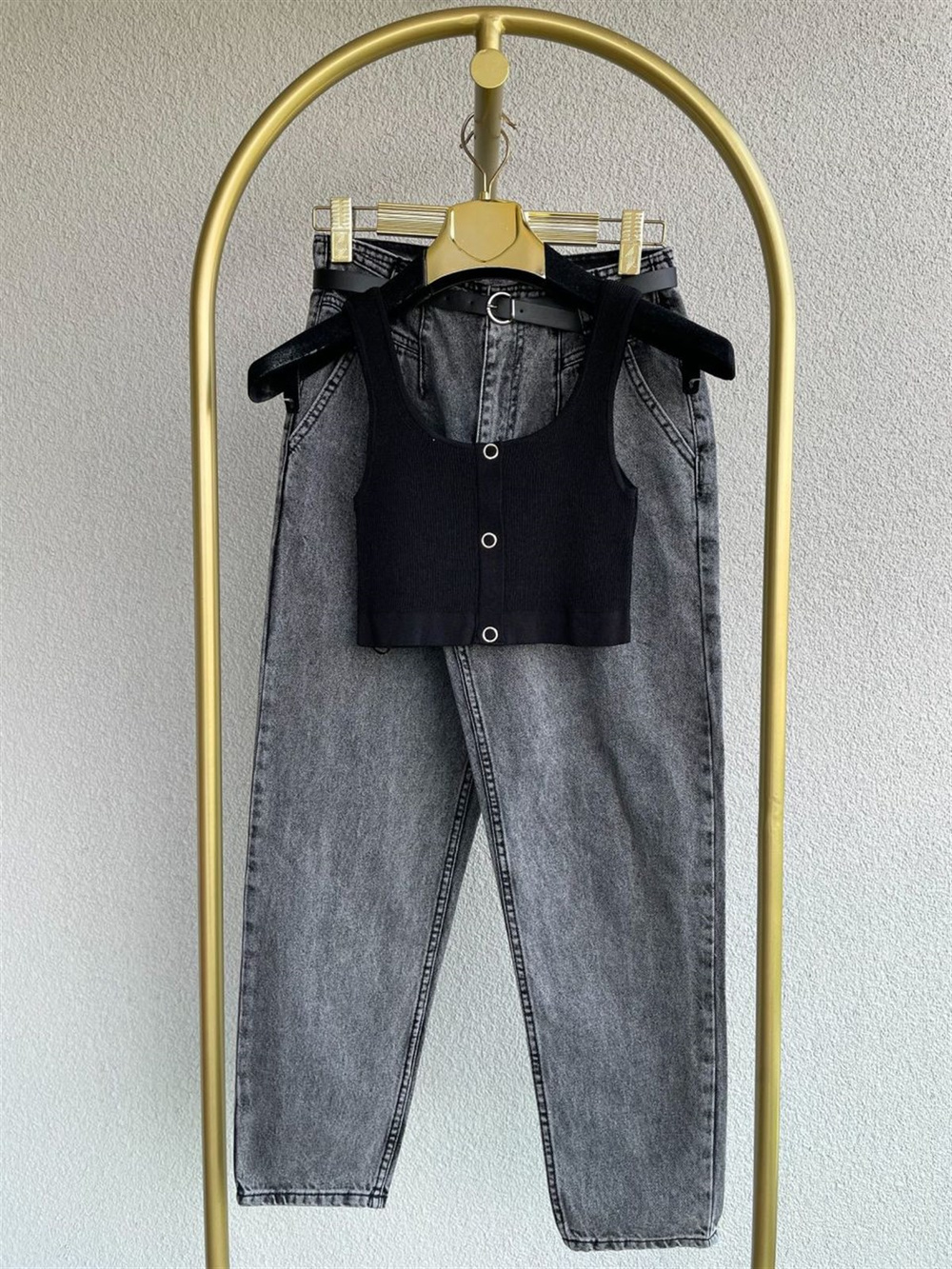 Triko Crop (Sİyah)