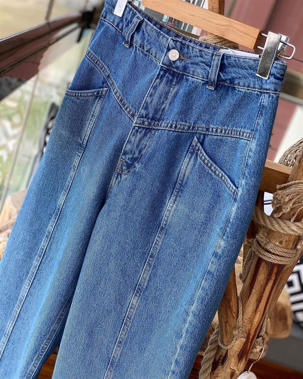 Yüksek Bel Boyfriend Jeans
