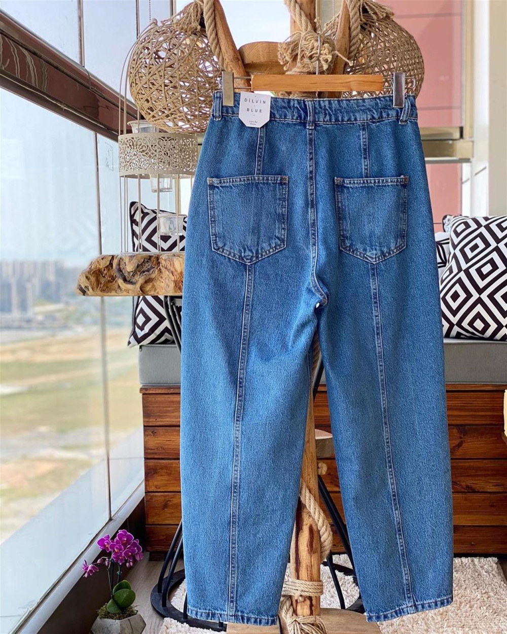 Yüksek Bel Boyfriend Jeans
