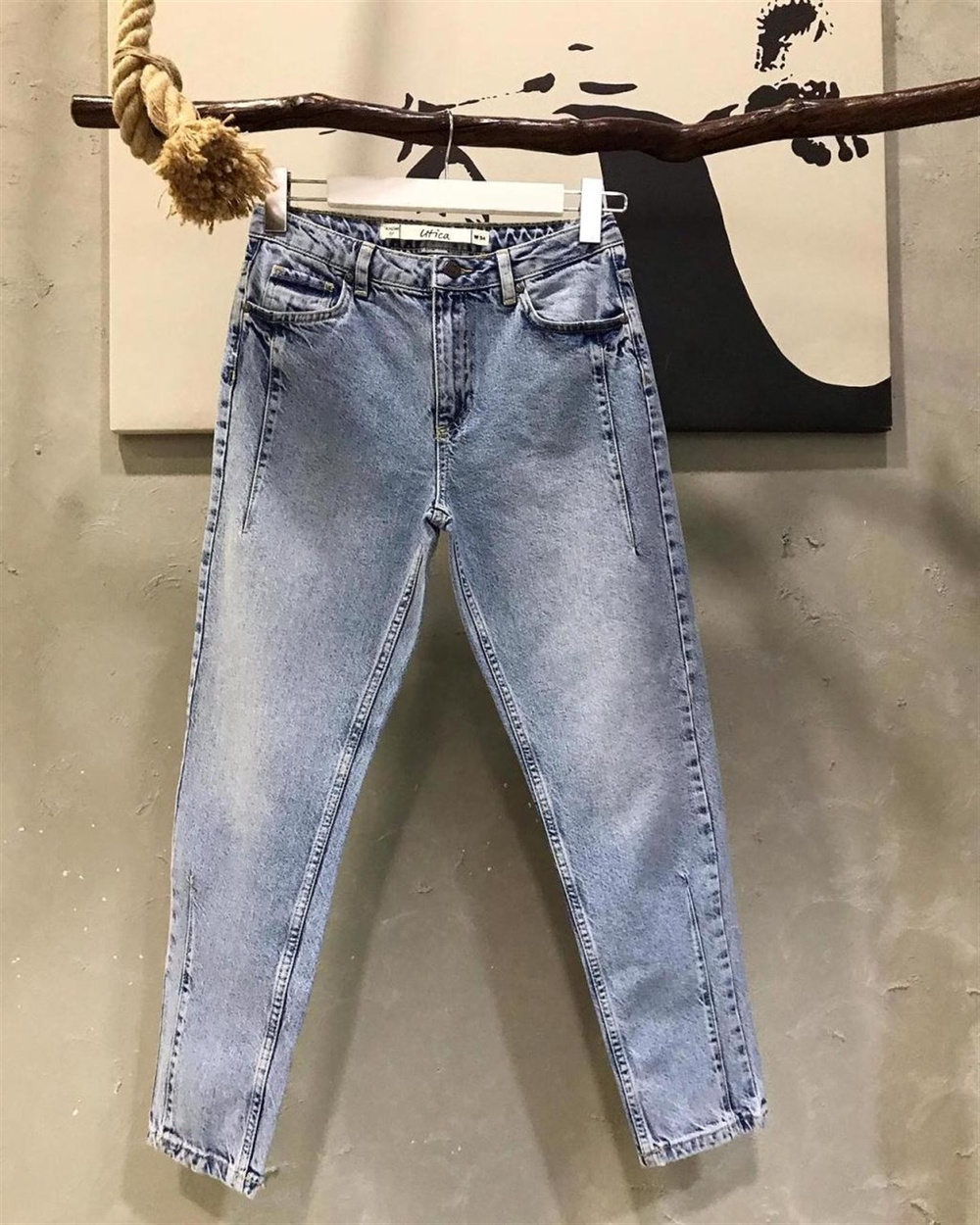 Yüksek Bel Mom Jeans