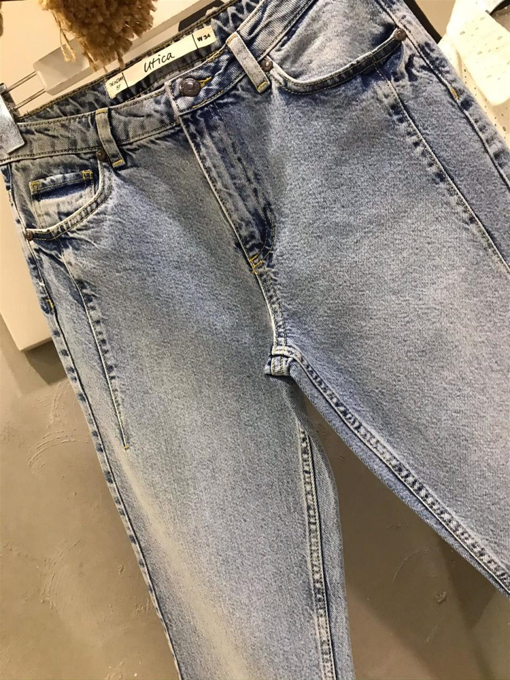 Yüksek Bel Mom Jeans