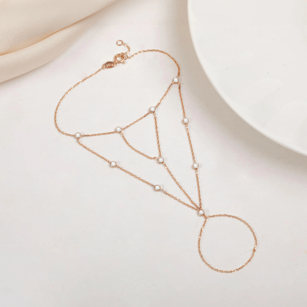 0.50 Karat Pırlanta Altın Şahmeran Bileklik - Goldstore