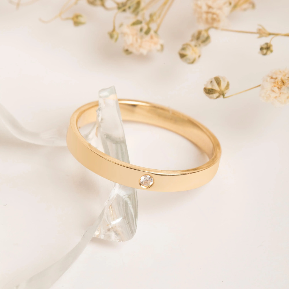 0.01 Karat Pırlanta Altın Yüzük - Goldstore