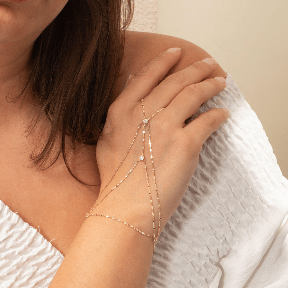 0.20 Karat Pırlanta Altın Şahmeran Bileklik - Goldstore