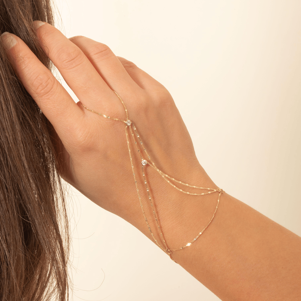 0.20 Karat Pırlanta Altın Şahmeran Bileklik - Goldstore