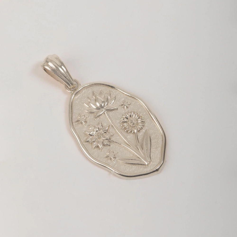Aile Hikayesi Doğum Çiçekli Altın Kolye  - Goldstore