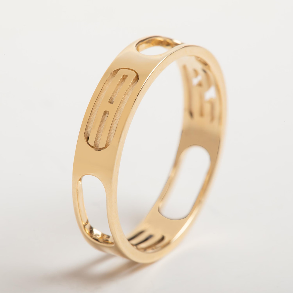Ailemin Hikayesi Harfli Altın Yüzük - Goldstore