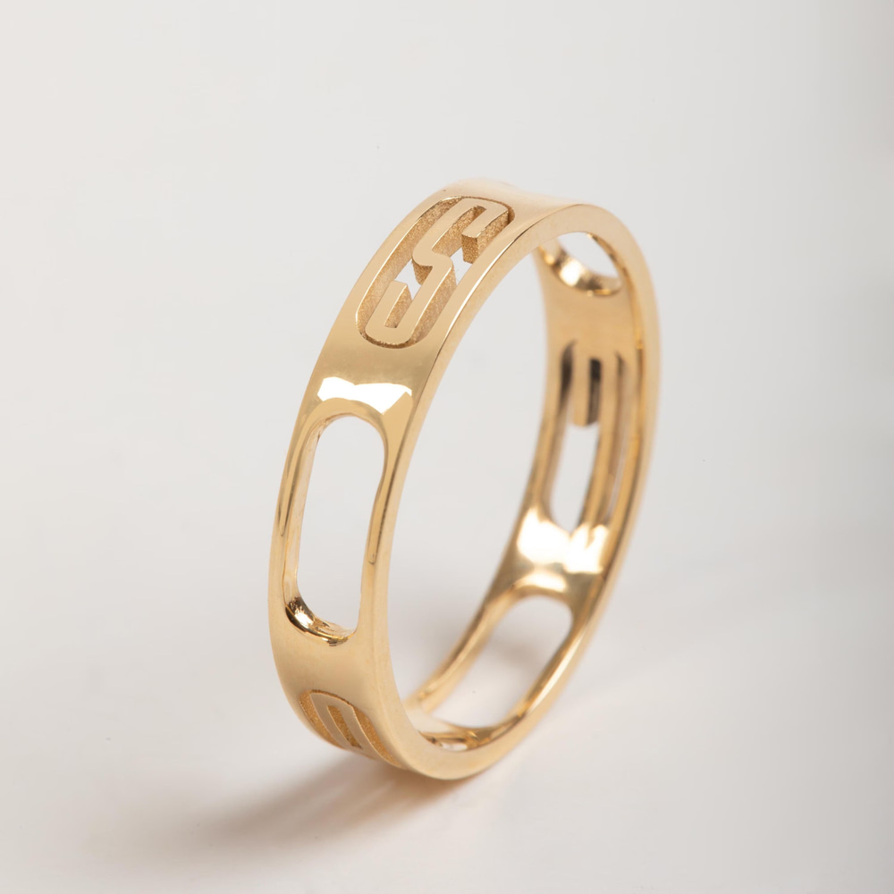 Ailemin Hikayesi Harfli Altın Yüzük - Goldstore