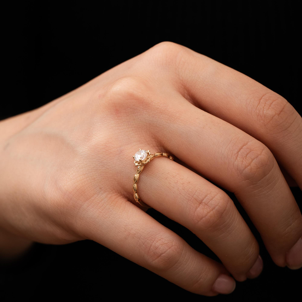 Altın 4 Tırnak Boğumlu Yüzük - Goldstore